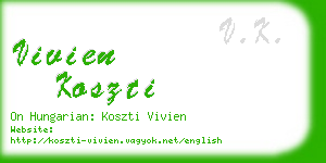 vivien koszti business card